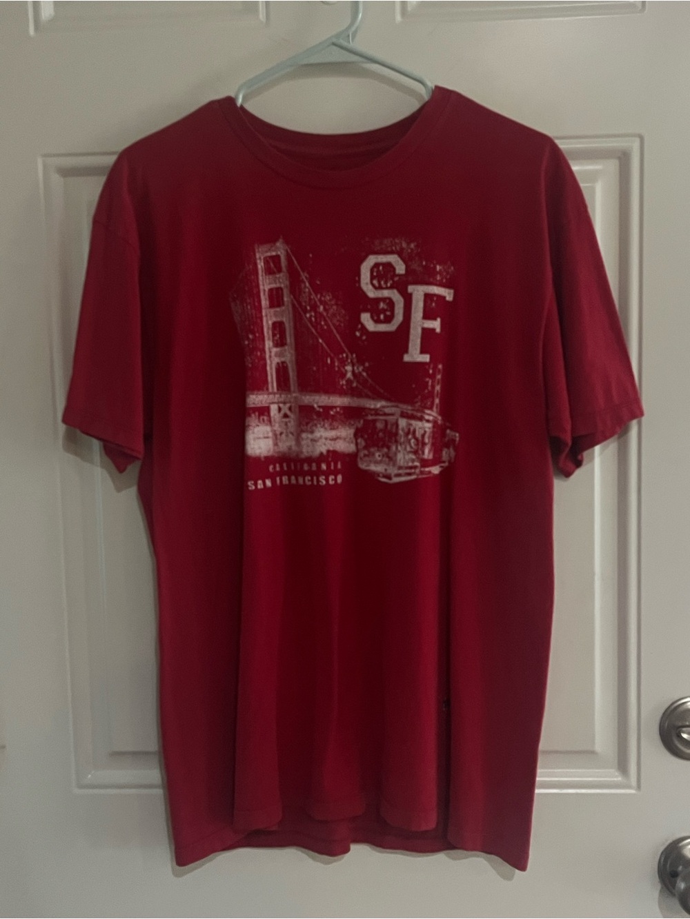 Source Unknown Red San Francisco SF Graphic Short Sleeve Tee